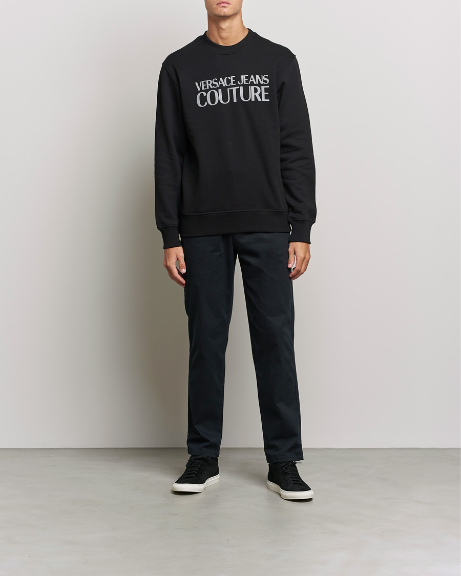 Mies | Puserot | Versace Jeans Couture | Logo Sweatshirt Black/Silver