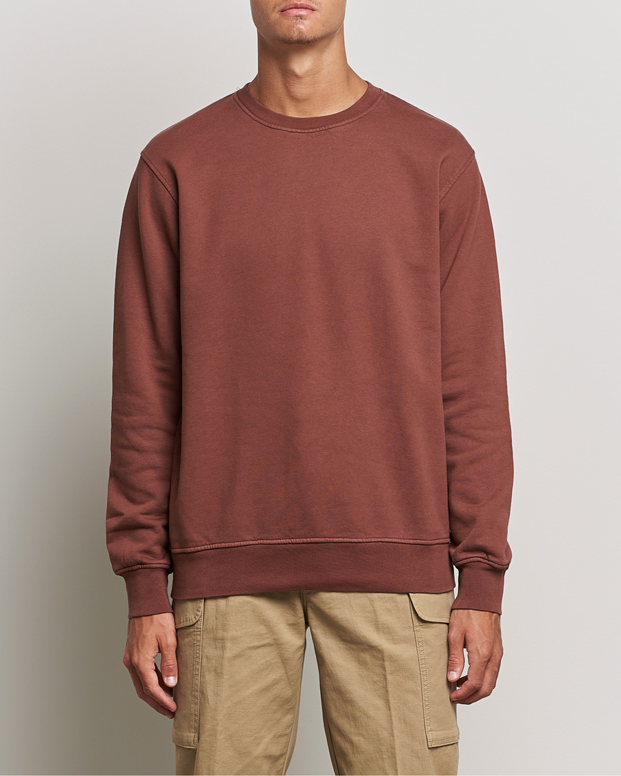 Mies | Puserot | Colorful Standard | Classic Organic Crew Neck Sweat Cinnamon Brown