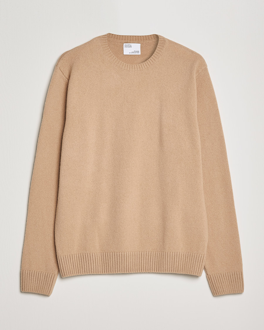 Mies | Puserot | Colorful Standard | Classic Merino Wool Crew Neck Honey Beige