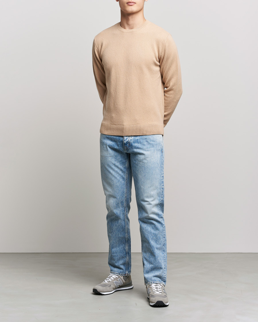 Mies | Puserot | Colorful Standard | Classic Merino Wool Crew Neck Honey Beige