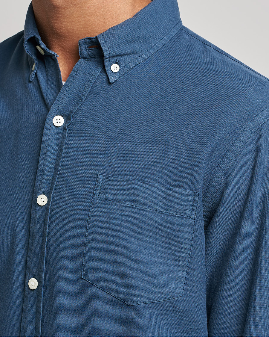 Mies | Kauluspaidat | Colorful Standard | Classic Organic Oxford Button Down Shirt Petrol Blue