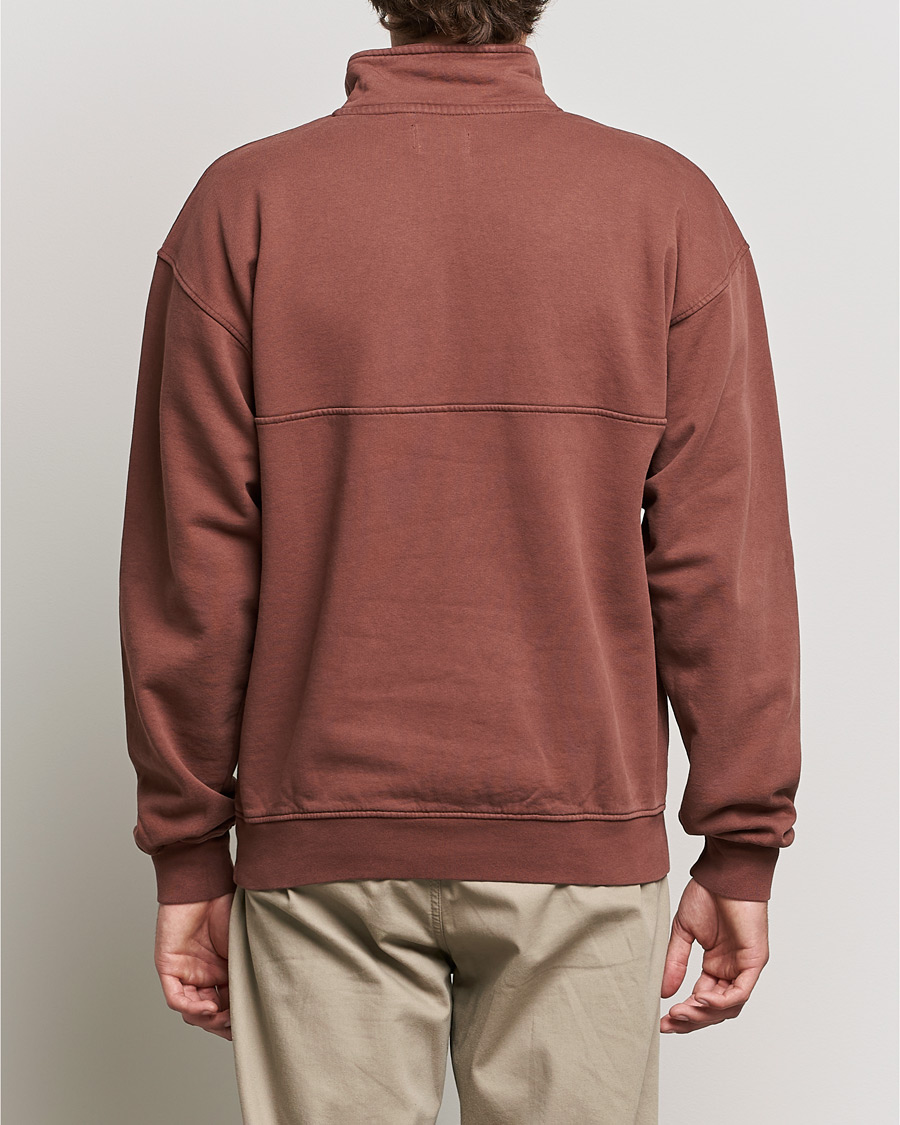 Mies | Puserot | Colorful Standard | Classic Organic Half-Zip Cinnamon Brown