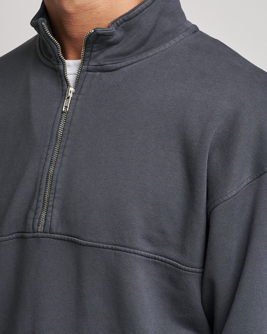Mies | Puserot | Colorful Standard | Classic Organic Half-Zip Lava Grey