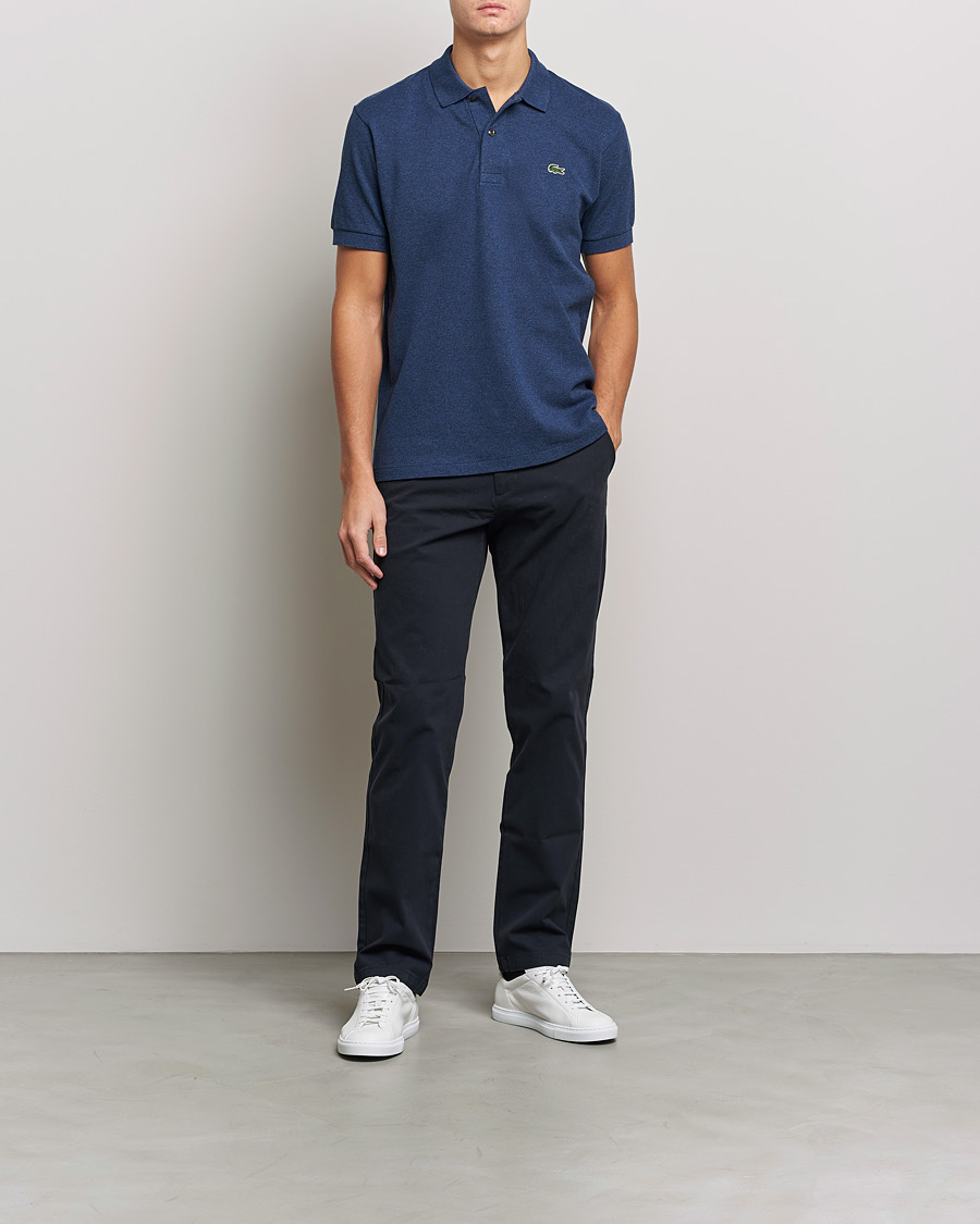 Mies | Pikeet | Lacoste | Original Polo Melange Piké Dark Indigo Blue