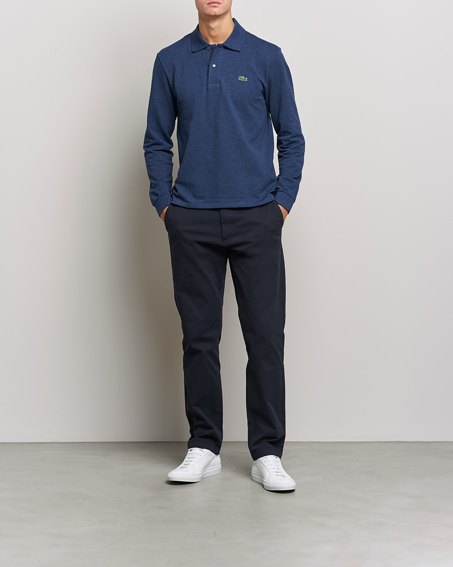 Mies | Puserot | Lacoste | Long Sleeve Polo Dark Indigo Blue