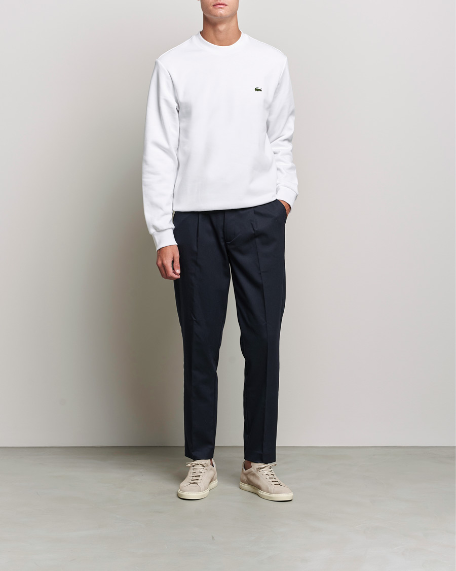 Mies | Puserot | Lacoste | Crew Neck Sweatshirt White