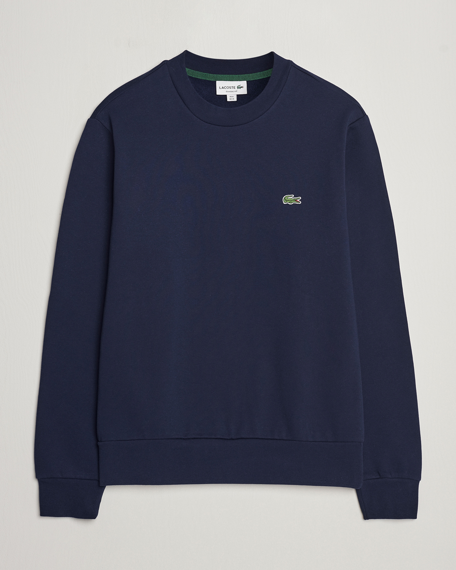 Mies | Puserot | Lacoste | Crew Neck Sweatshirt Navy Blue