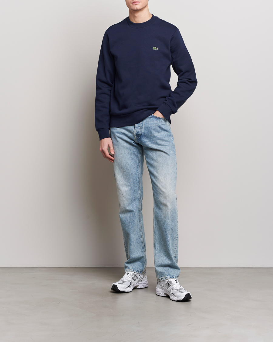 Mies | Puserot | Lacoste | Crew Neck Sweatshirt Navy Blue