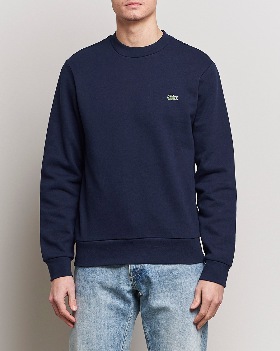Mies | Puserot | Lacoste | Crew Neck Sweatshirt Navy Blue