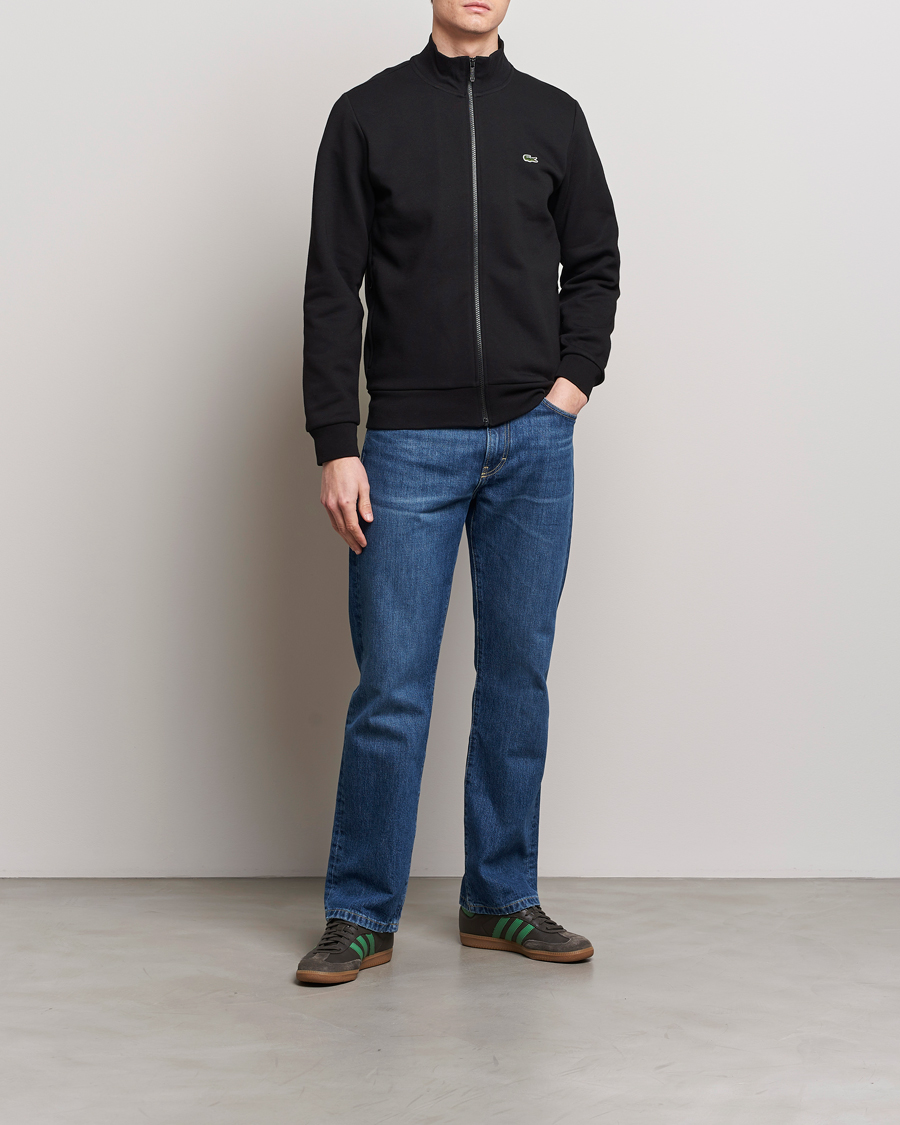 Mies | Puserot | Lacoste | Full Zip Sweater Black