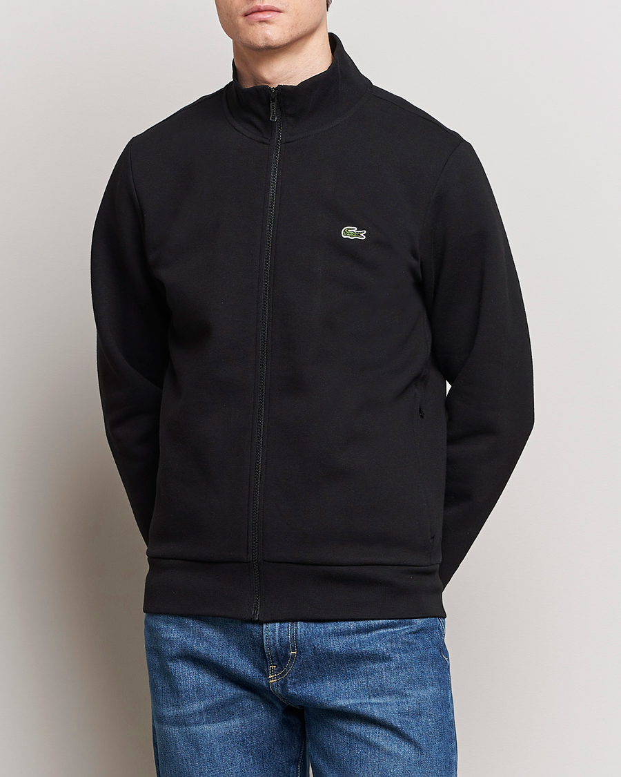 Mies | Puserot | Lacoste | Full Zip Sweater Black