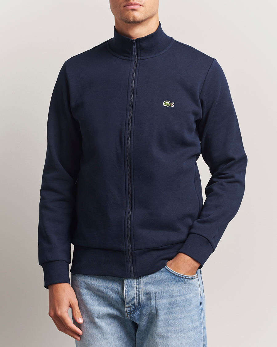 Mies | Puserot | Lacoste | Full Zip Sweater Navy