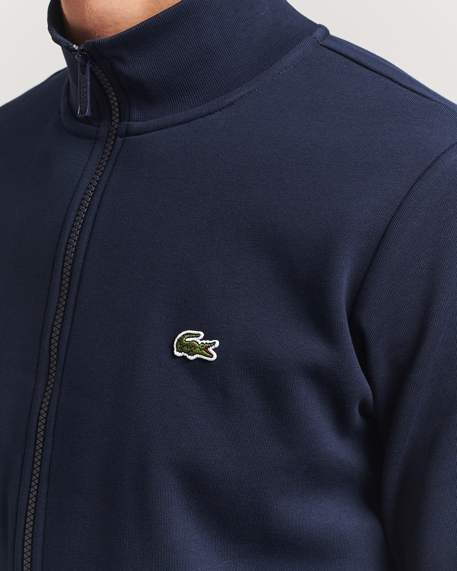 Mies | Puserot | Lacoste | Full Zip Sweater Navy Blue