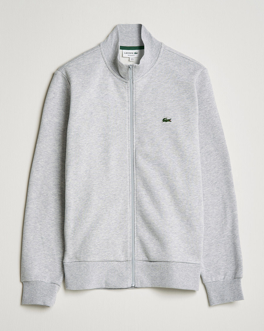 Mies | Puserot | Lacoste | Full Zip Sweater Silver Chine