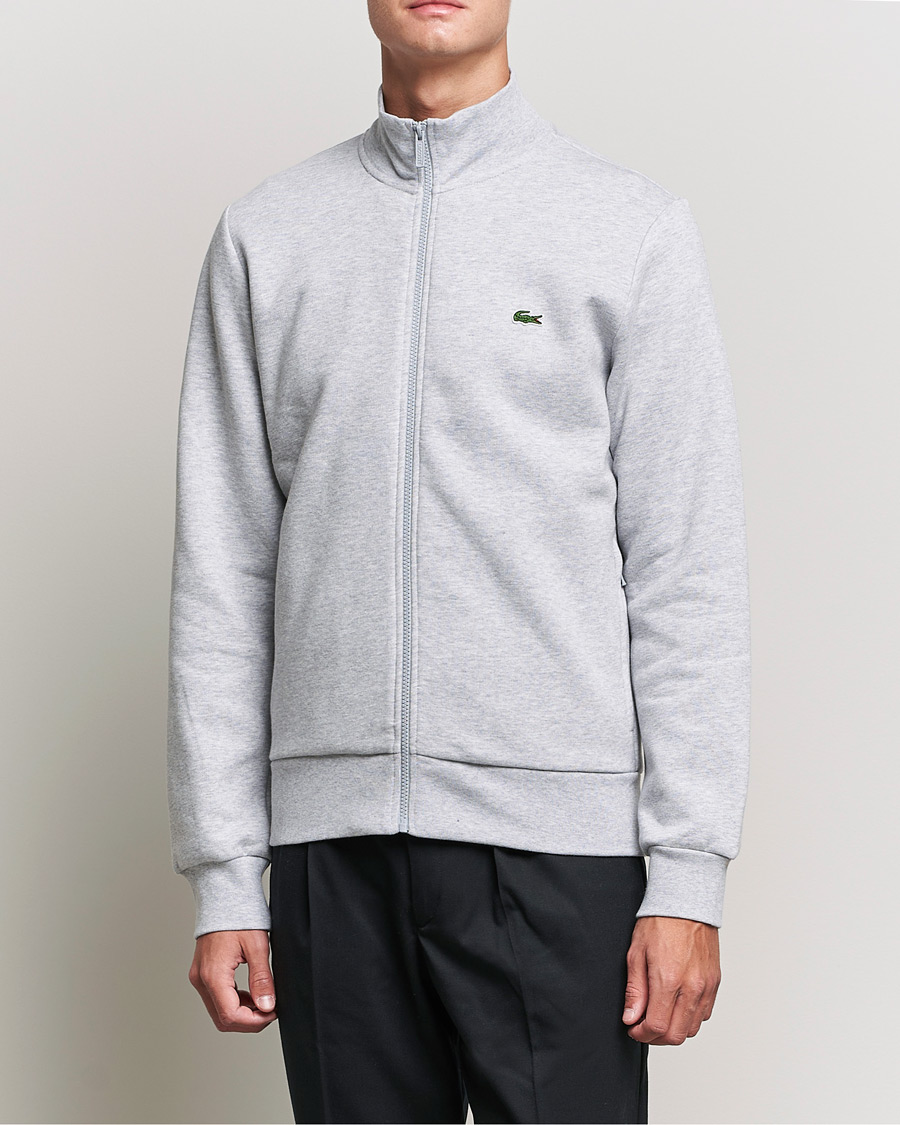 Mies | Puserot | Lacoste | Full Zip Sweater Silver Chine