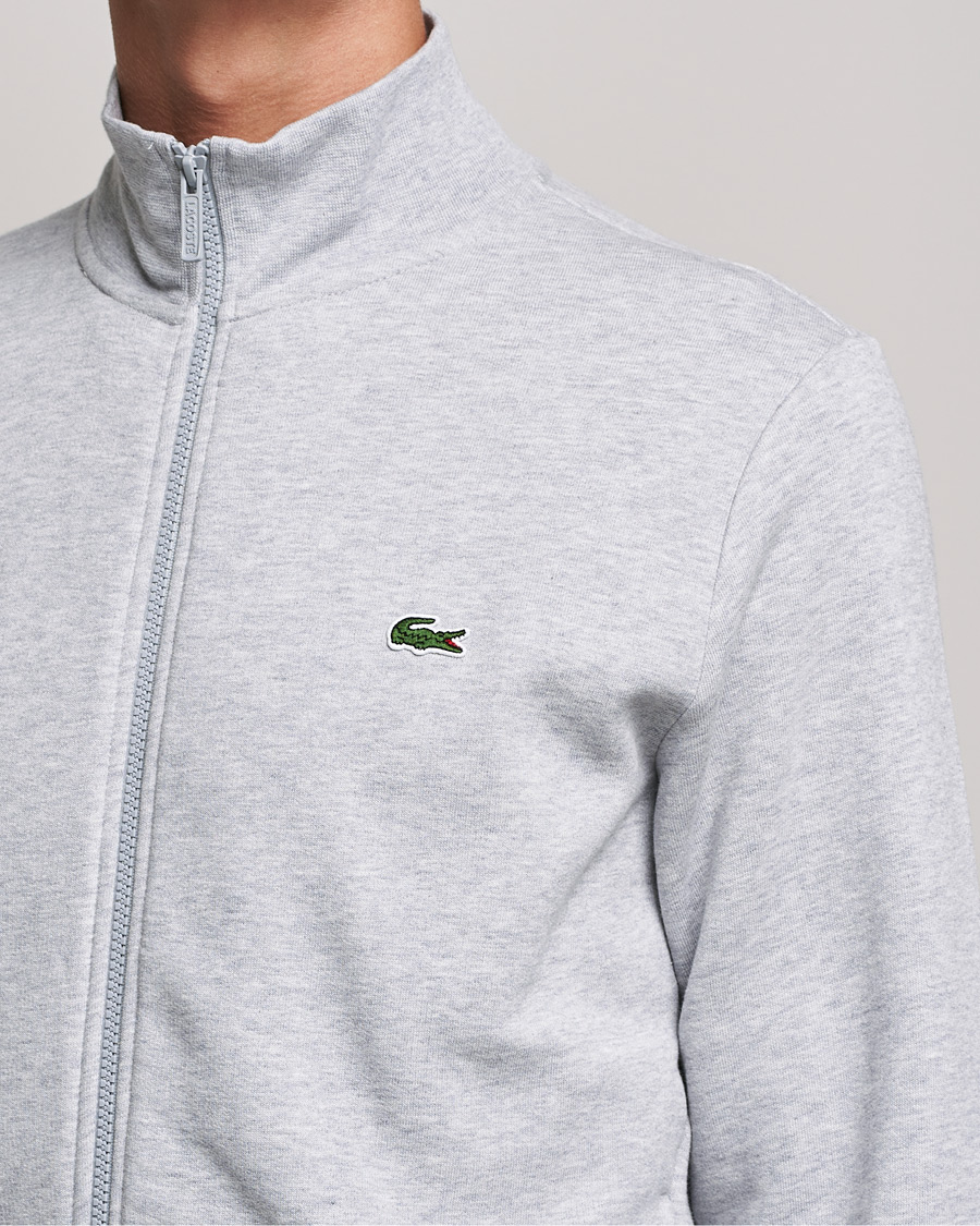 Mies | Puserot | Lacoste | Full Zip Sweater Silver Chine