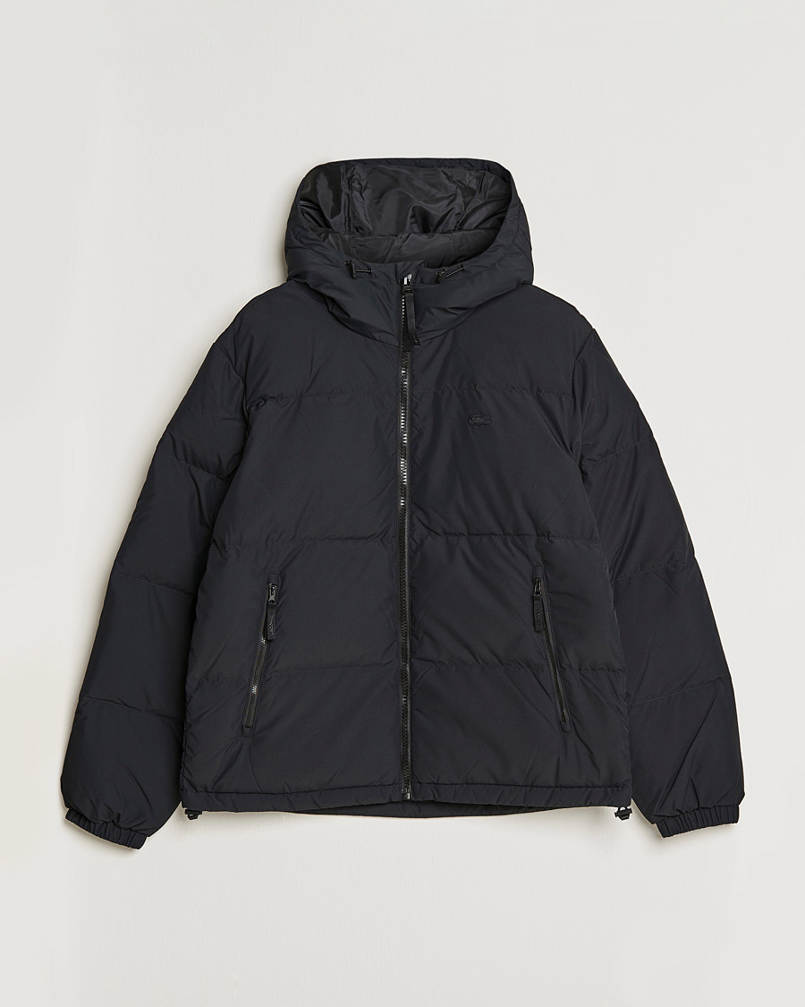 Mies | Takit | Lacoste | Hooded Lightweight Jacket Black