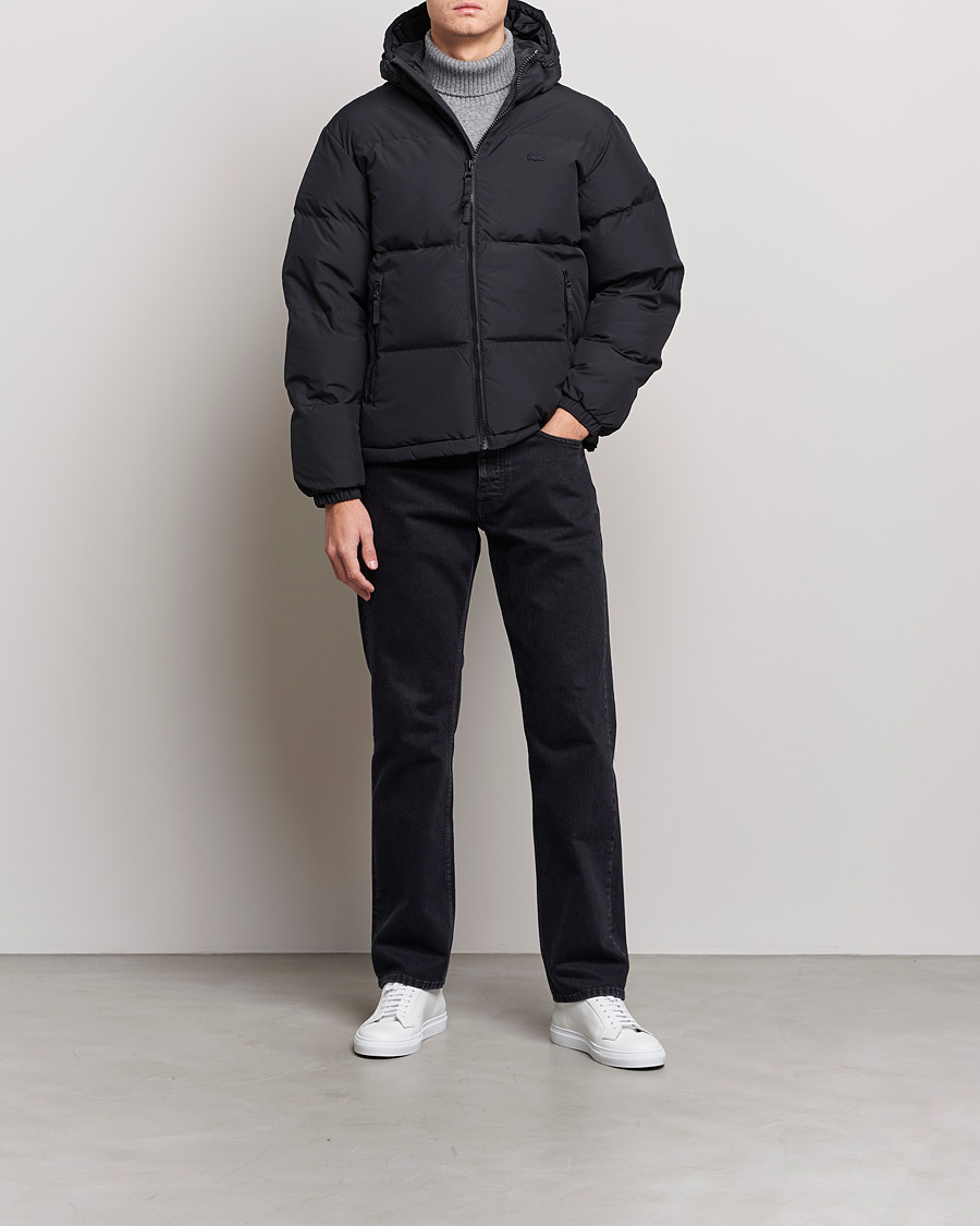 Mies |  | Lacoste | Hooded Lightweight Jacket Black