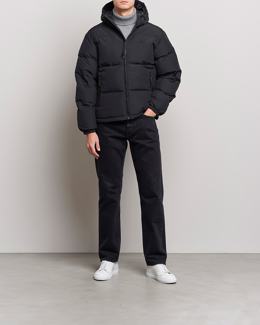 Mies | Takit | Lacoste | Hooded Lightweight Jacket Black
