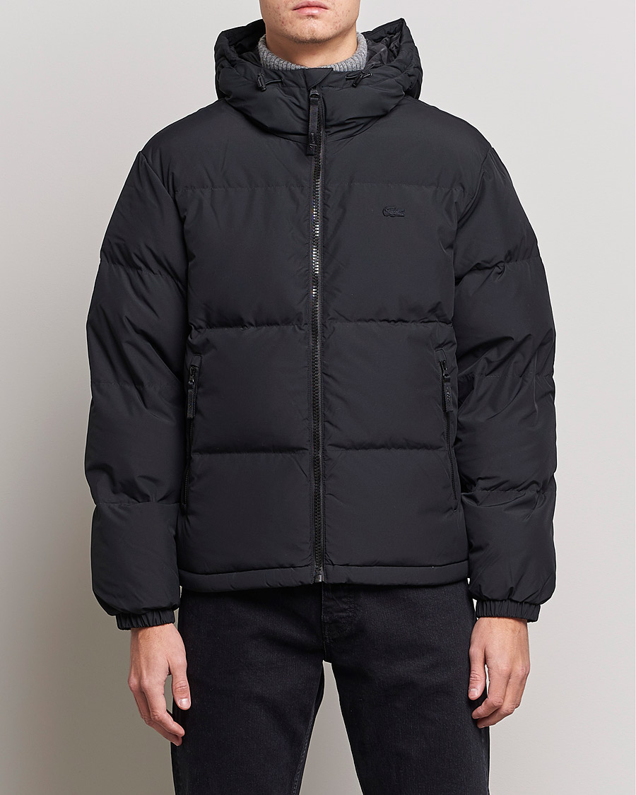 Mies | Takit | Lacoste | Hooded Lightweight Jacket Black