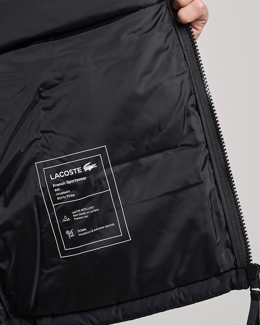 Mies | Takit | Lacoste | Hooded Lightweight Jacket Black