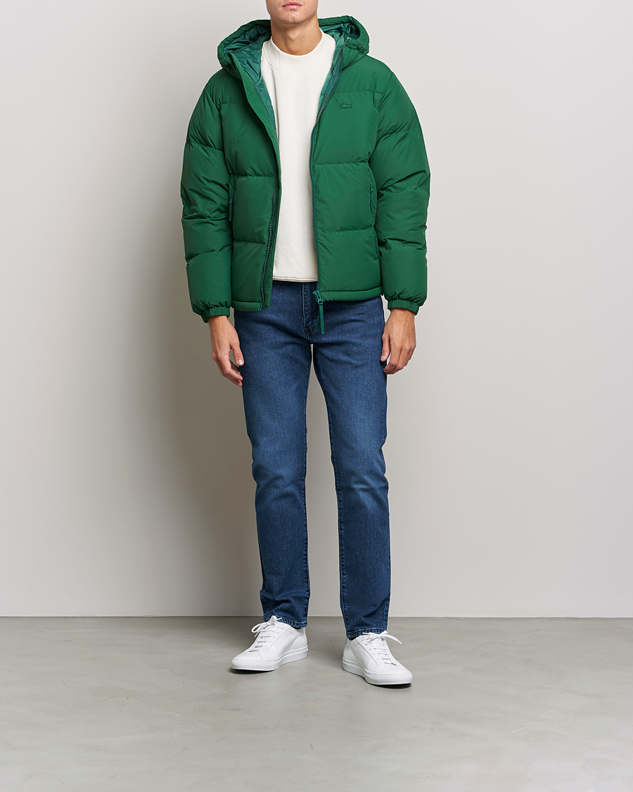 Mies | Takit | Lacoste | Hooded Lightweight Jacket Green