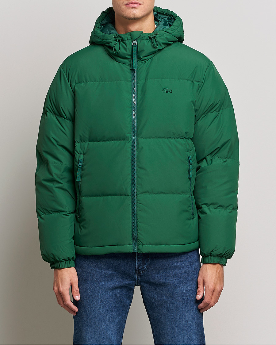 Mies |  | Lacoste | Hooded Lightweight Jacket Green