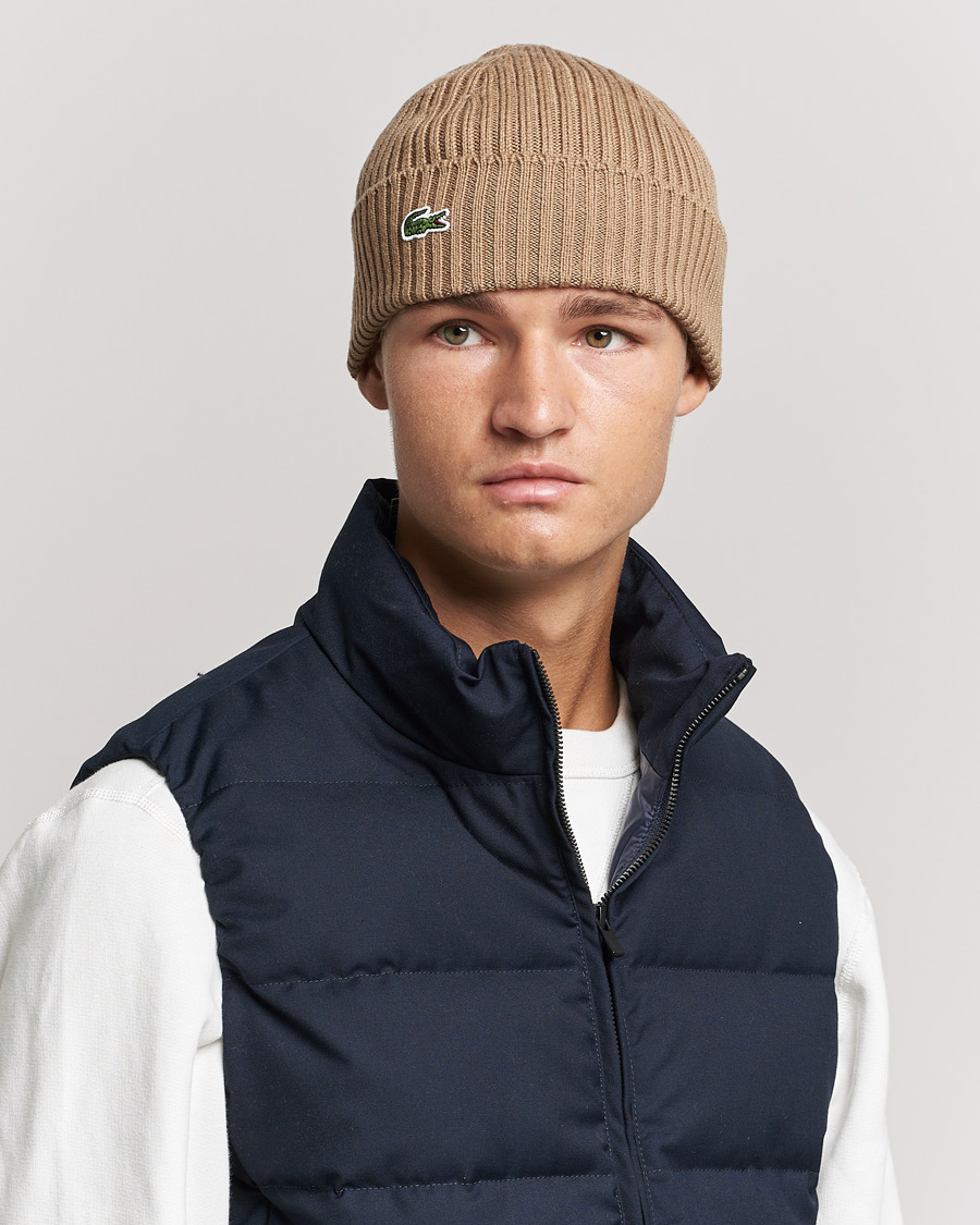 Mies |  | Lacoste | Wool Knitted Beanie Leafy