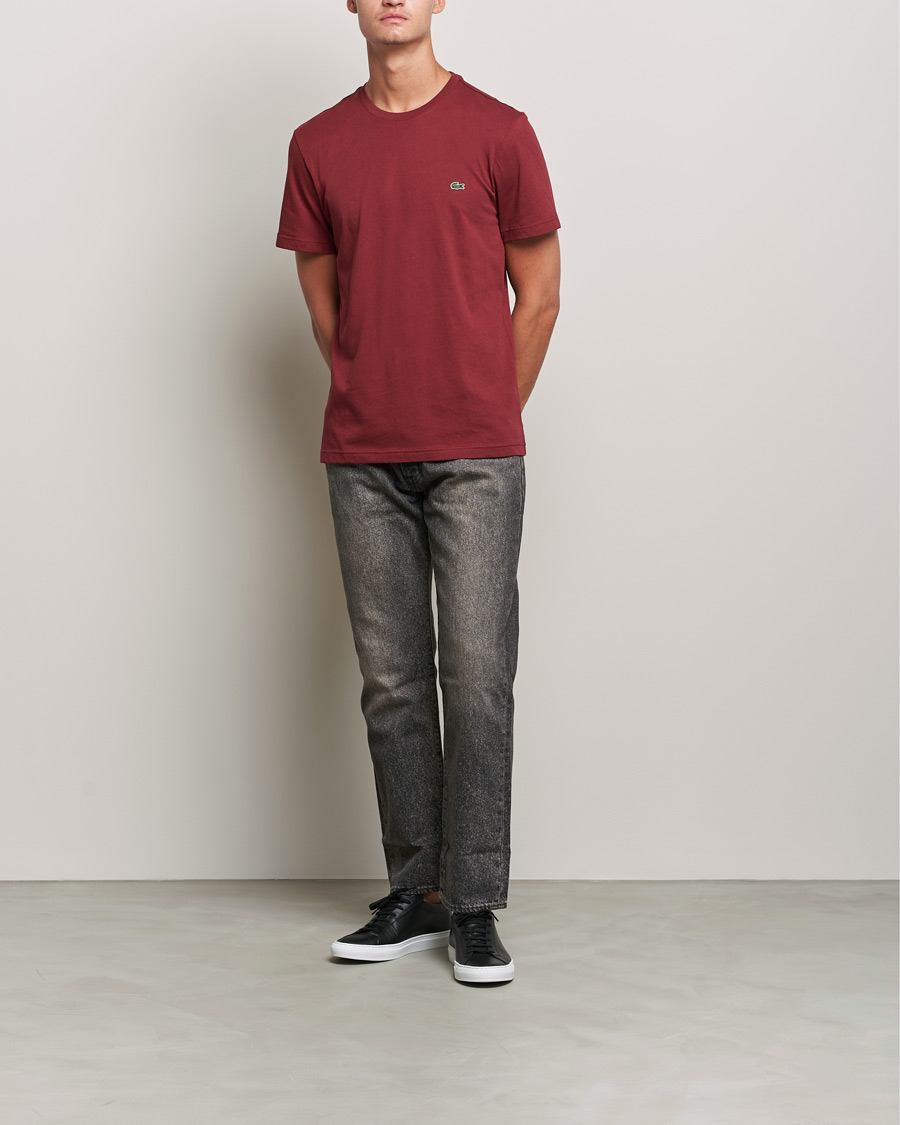 Mies | T-paidat | Lacoste | Crew Neck Tee Cranberry