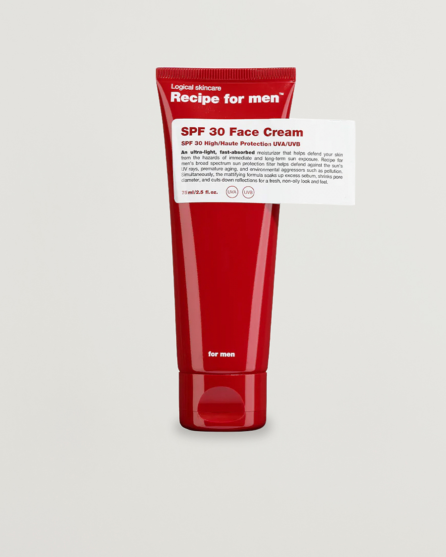 Mies | Ihonhoito | Recipe for men | SPF 30 Face Cream 75ml