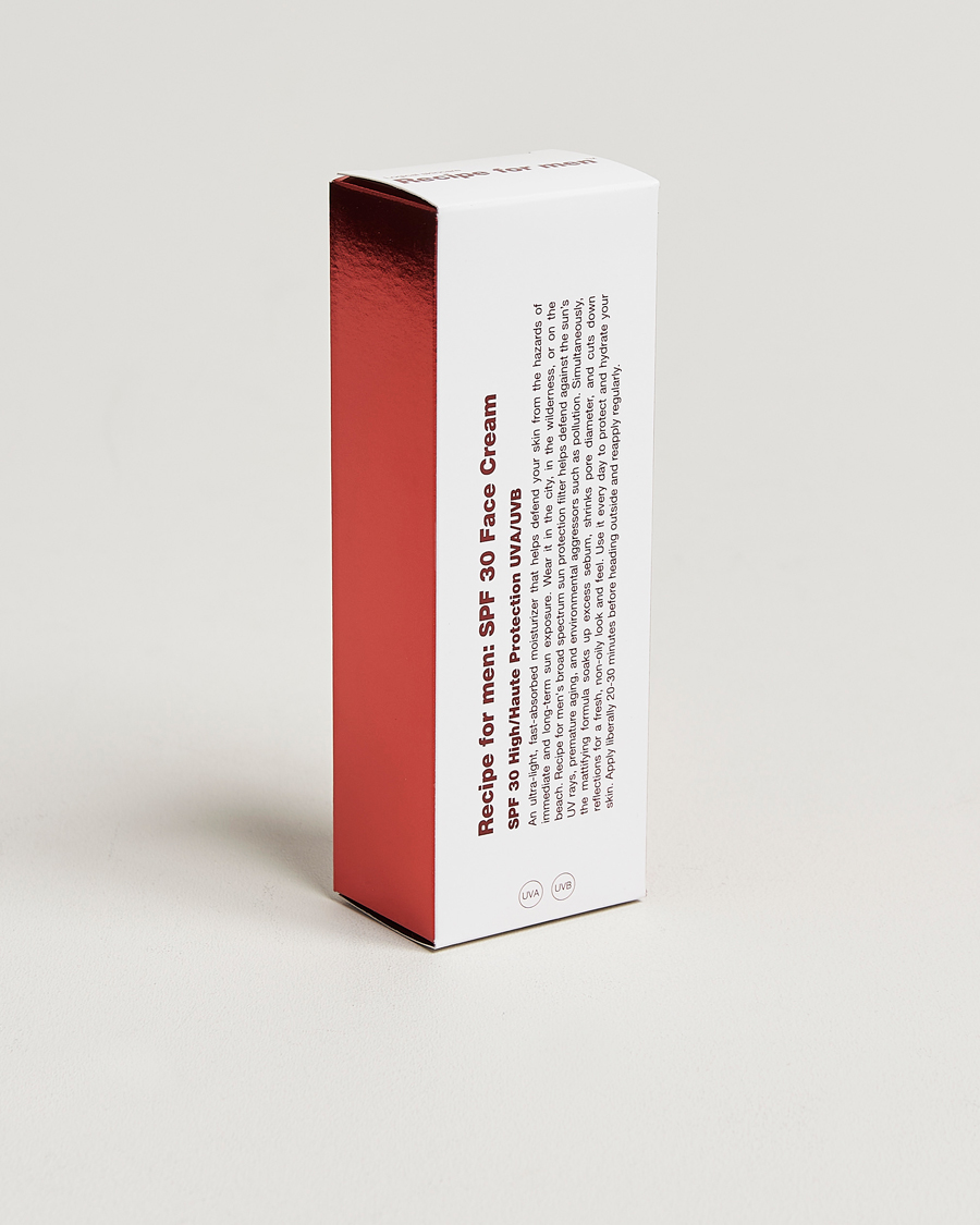 Mies | Ihonhoito | Recipe for men | SPF 30 Face Cream 75ml