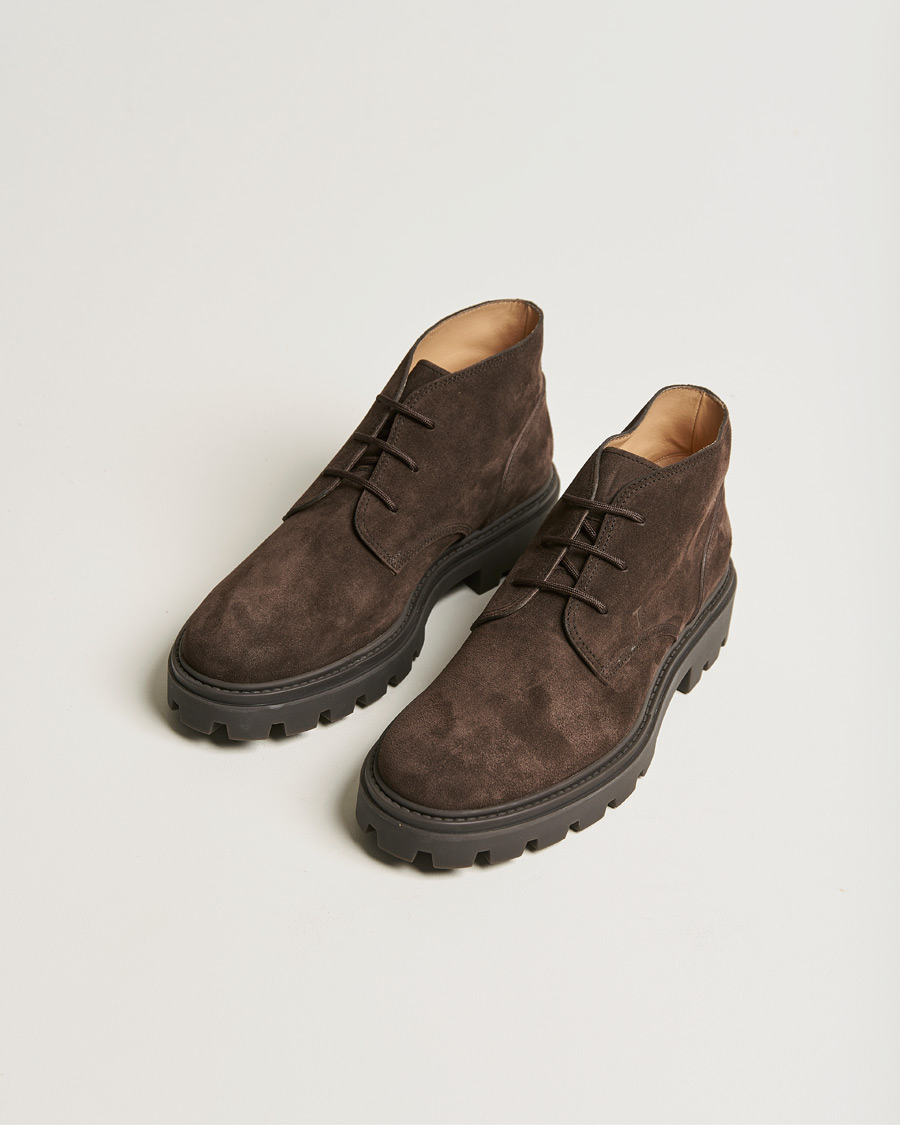 Mies | Tod's Heavy Winter Boots Dark Brown Suede | Tod's | Heavy Winter Boots Dark Brown Suede
