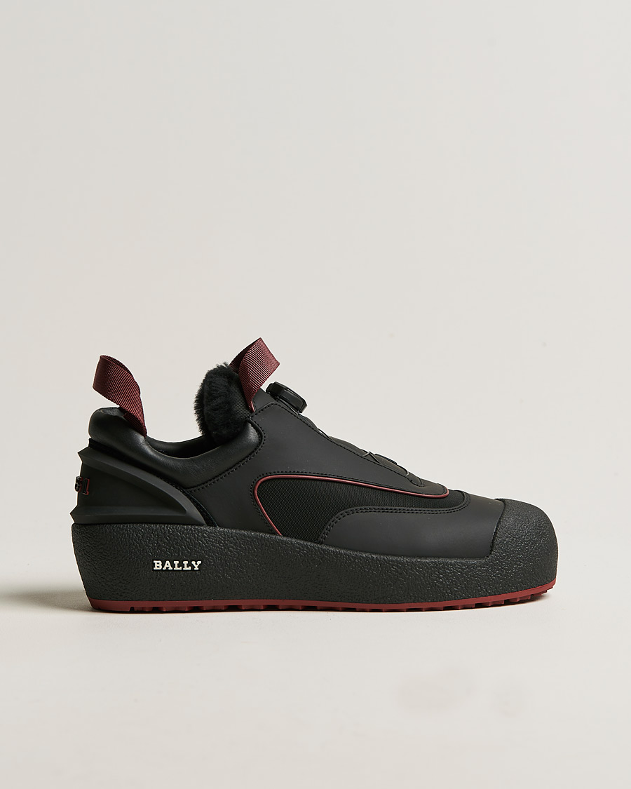 Mies | Bally Curtys Curling Sneaker Black/Heritage Red | Bally | Curtys Curling Sneaker Black/Heritage Red