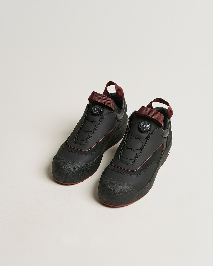 Mies | Bally Curtys Curling Sneaker Black/Heritage Red | Bally | Curtys Curling Sneaker Black/Heritage Red