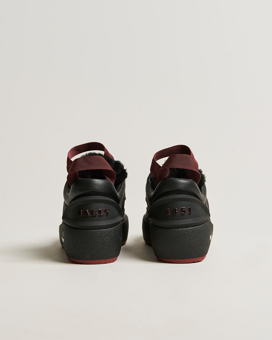 Mies | Bally Curtys Curling Sneaker Black/Heritage Red | Bally | Curtys Curling Sneaker Black/Heritage Red