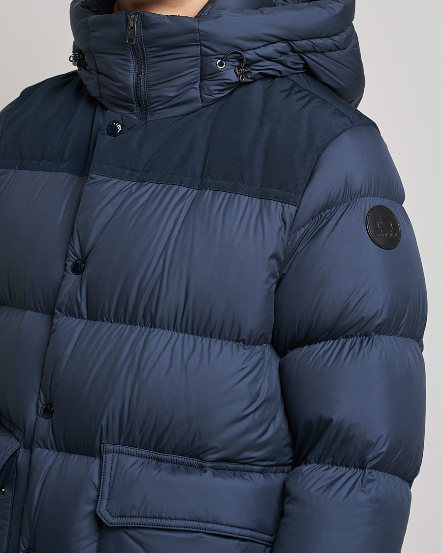 Mies | Takit | Woolrich | Microfiber Sierra Padded Jacket Melton Blue
