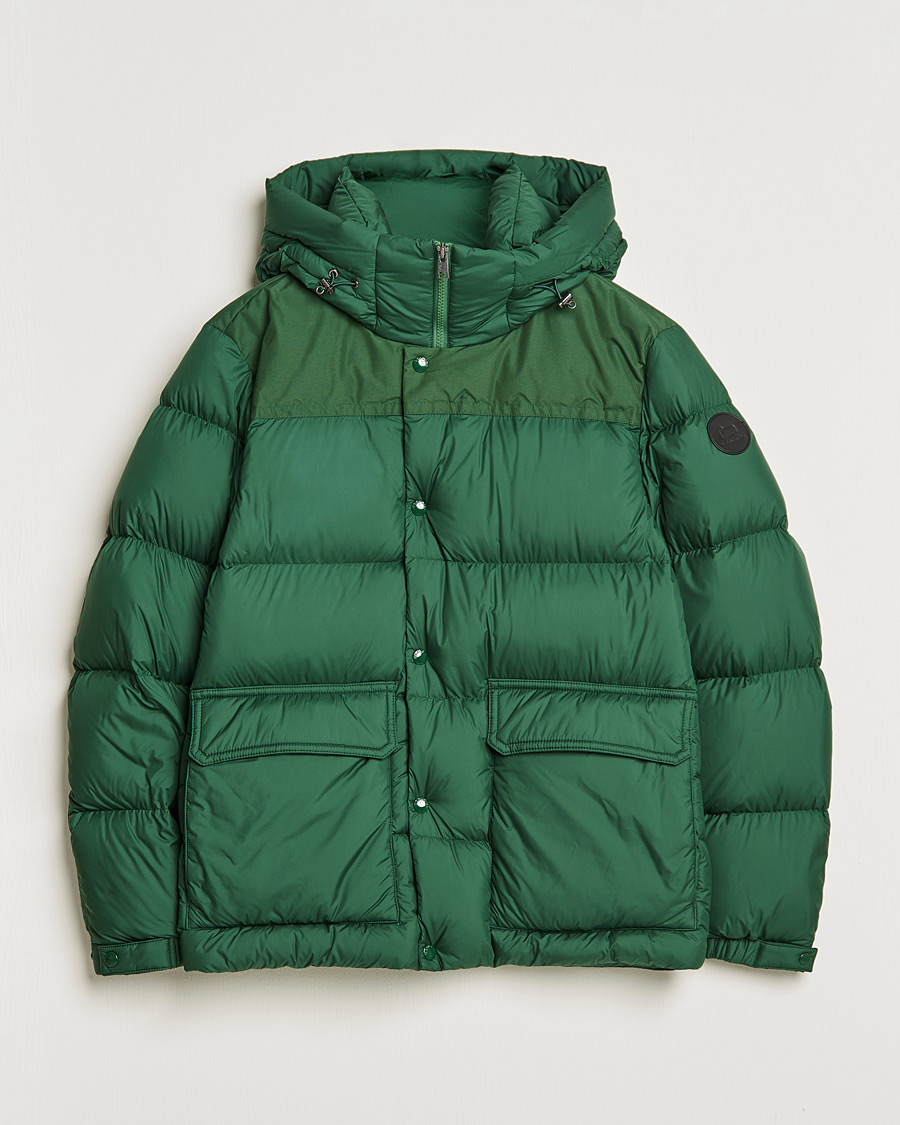 Mies | Takit | Woolrich | Microfiber Sierra Padded Jacket Waxed Green