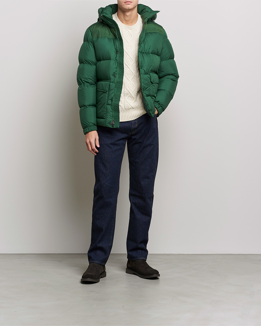 Mies | American Heritage | Woolrich | Microfiber Sierra Padded Jacket Waxed Green