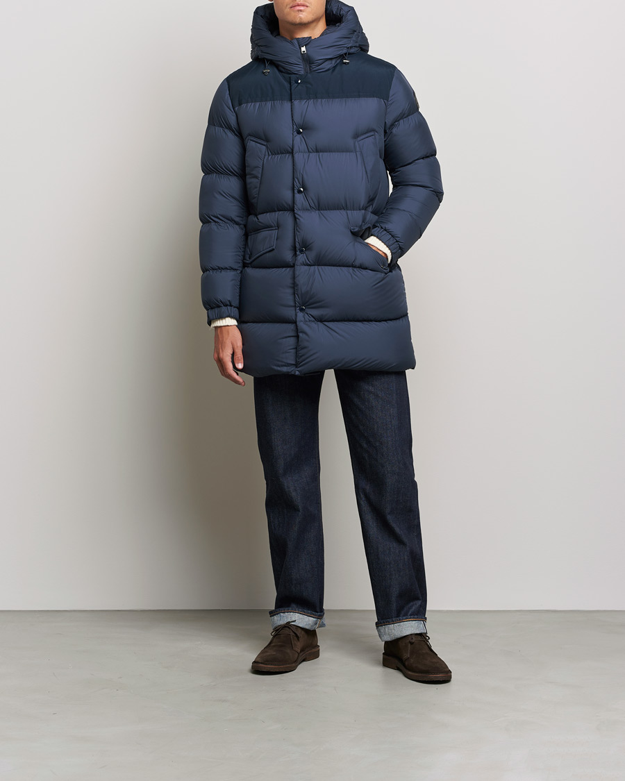 Mies | Takit | Woolrich | Microfiber Sierra Padded Parka Melton Blue
