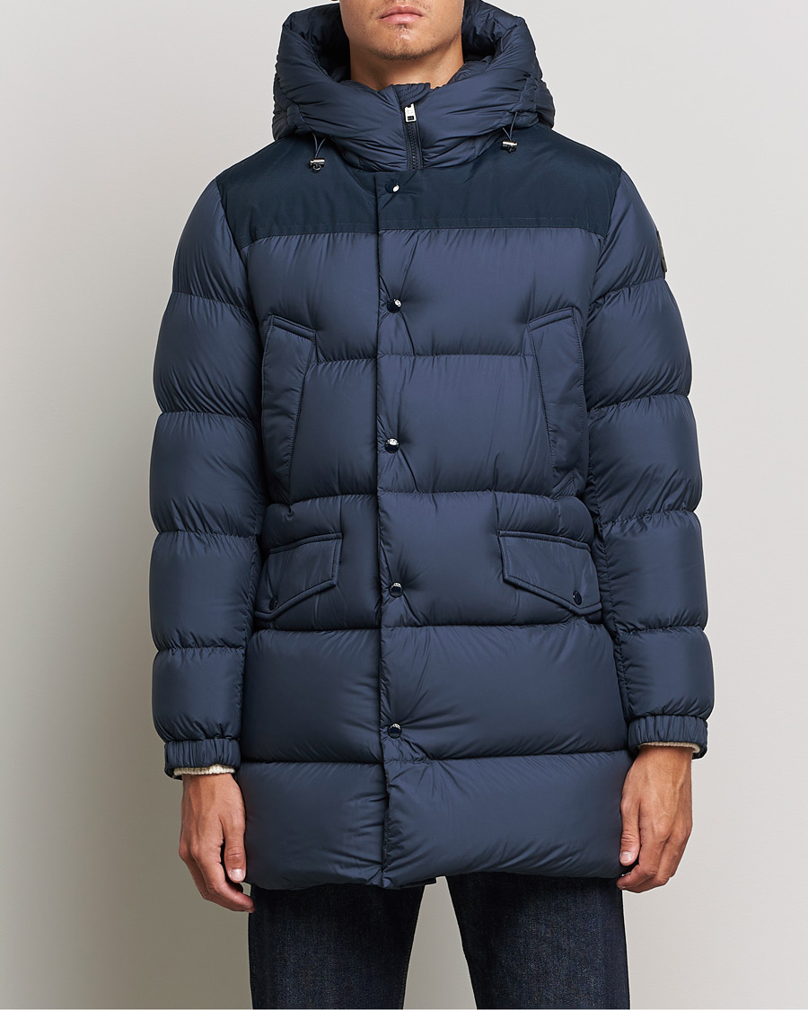 Mies | Takit | Woolrich | Microfiber Sierra Padded Parka Melton Blue