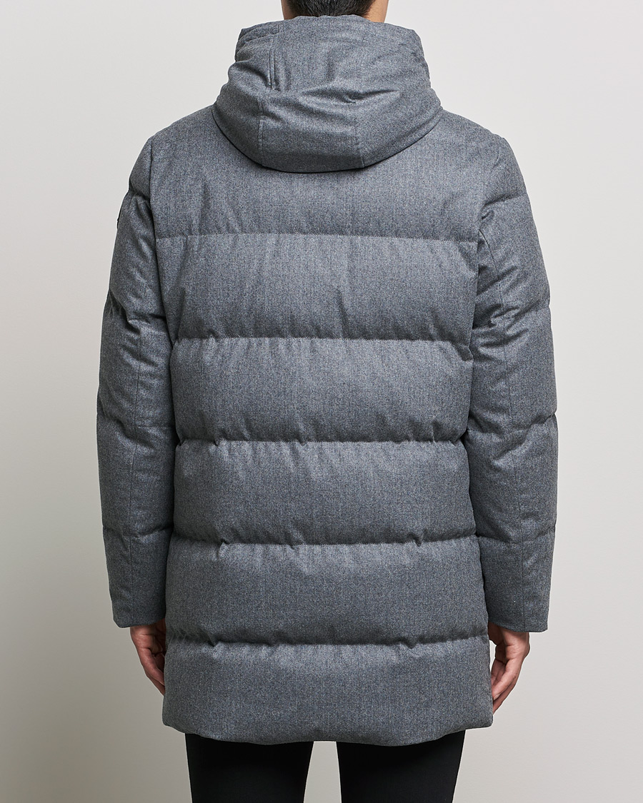 Mies | Takit | Woolrich | Luxe Long Parka Medium Grey Melange