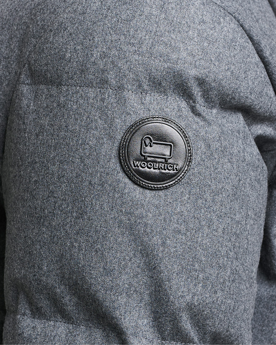 Mies | Takit | Woolrich | Luxe Long Parka Medium Grey Melange