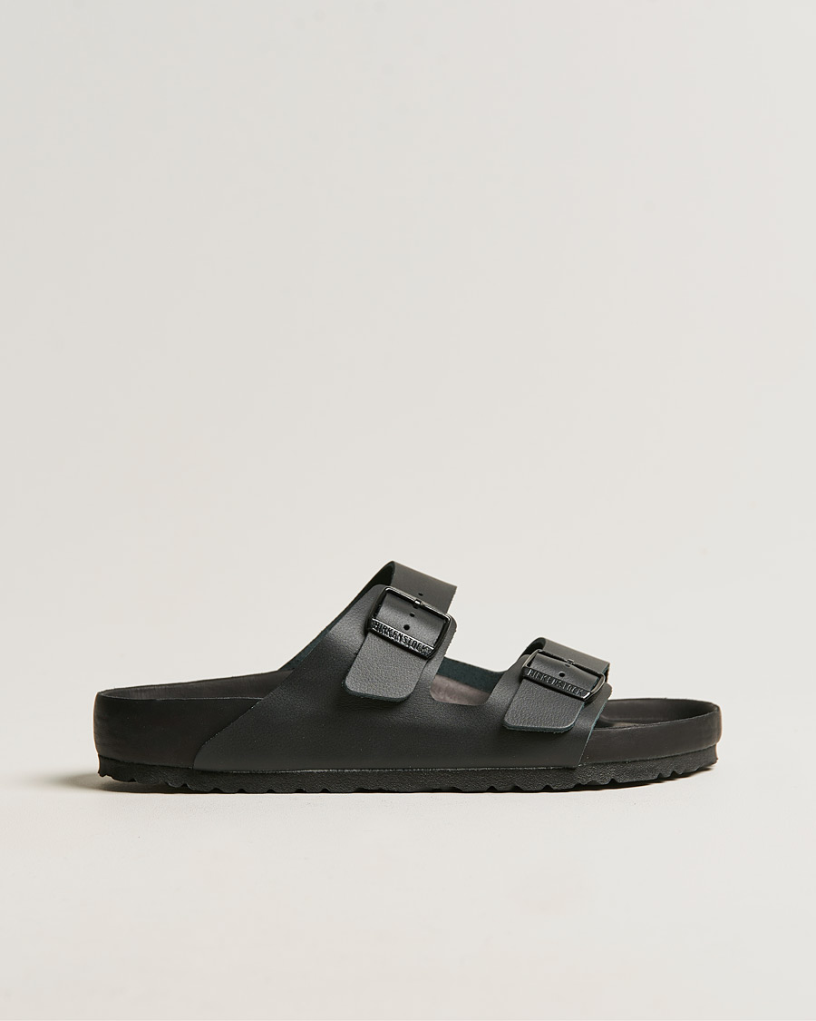 Miehet | Sandaalit ja tohvelit | BIRKENSTOCK | Arizona Exquisite Classic Footbed Black Natural Leather