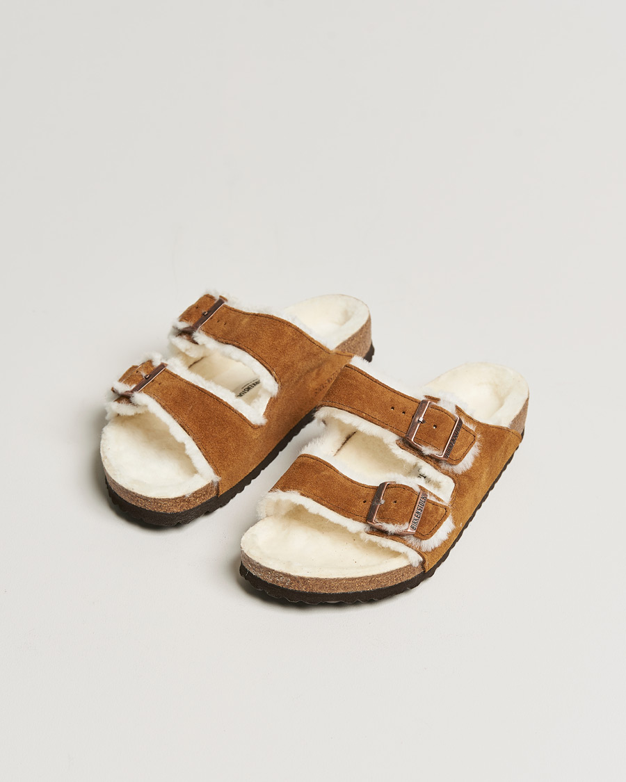 Mies | BIRKENSTOCK Arizona Classic Footbed Shearling Mink Suede | BIRKENSTOCK | Arizona Classic Footbed Shearling Mink Suede