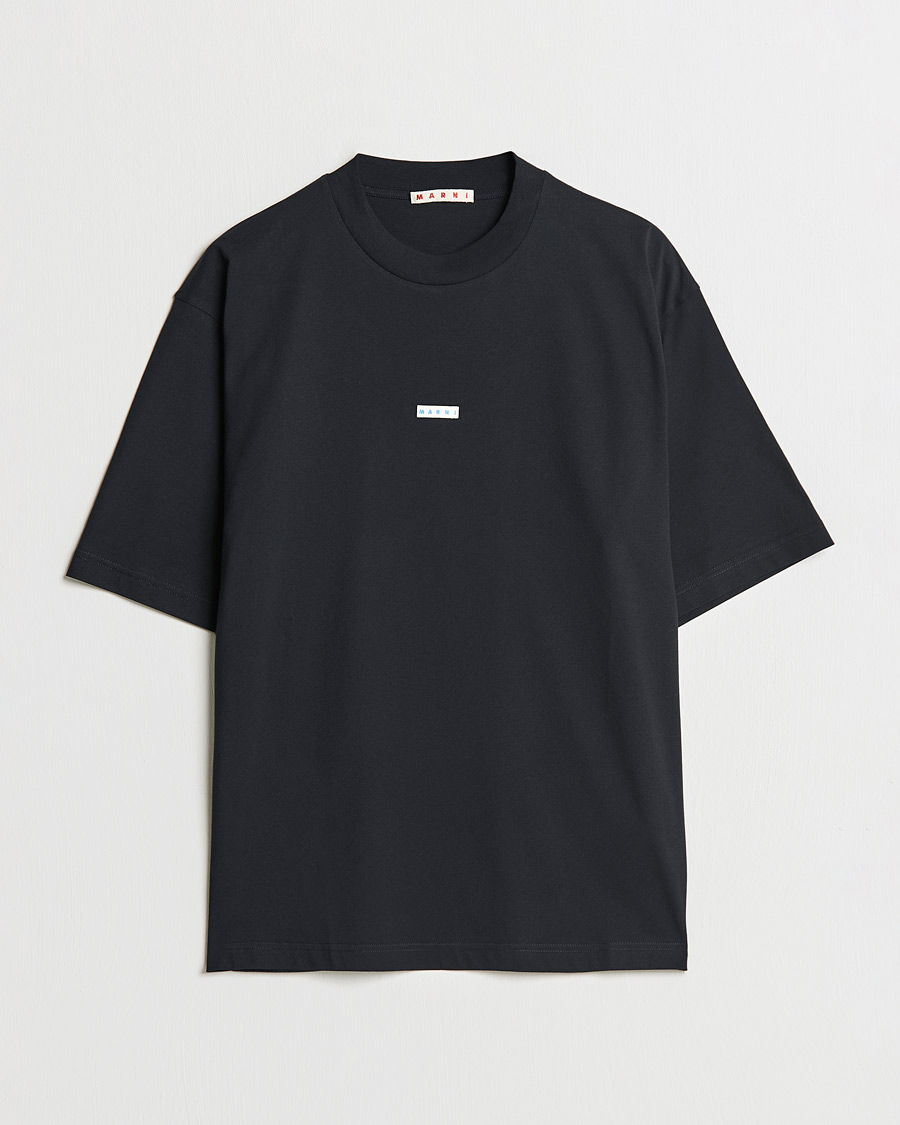 Miehet | Luxury Brands | Marni | Logo Applied T-Shirt Black