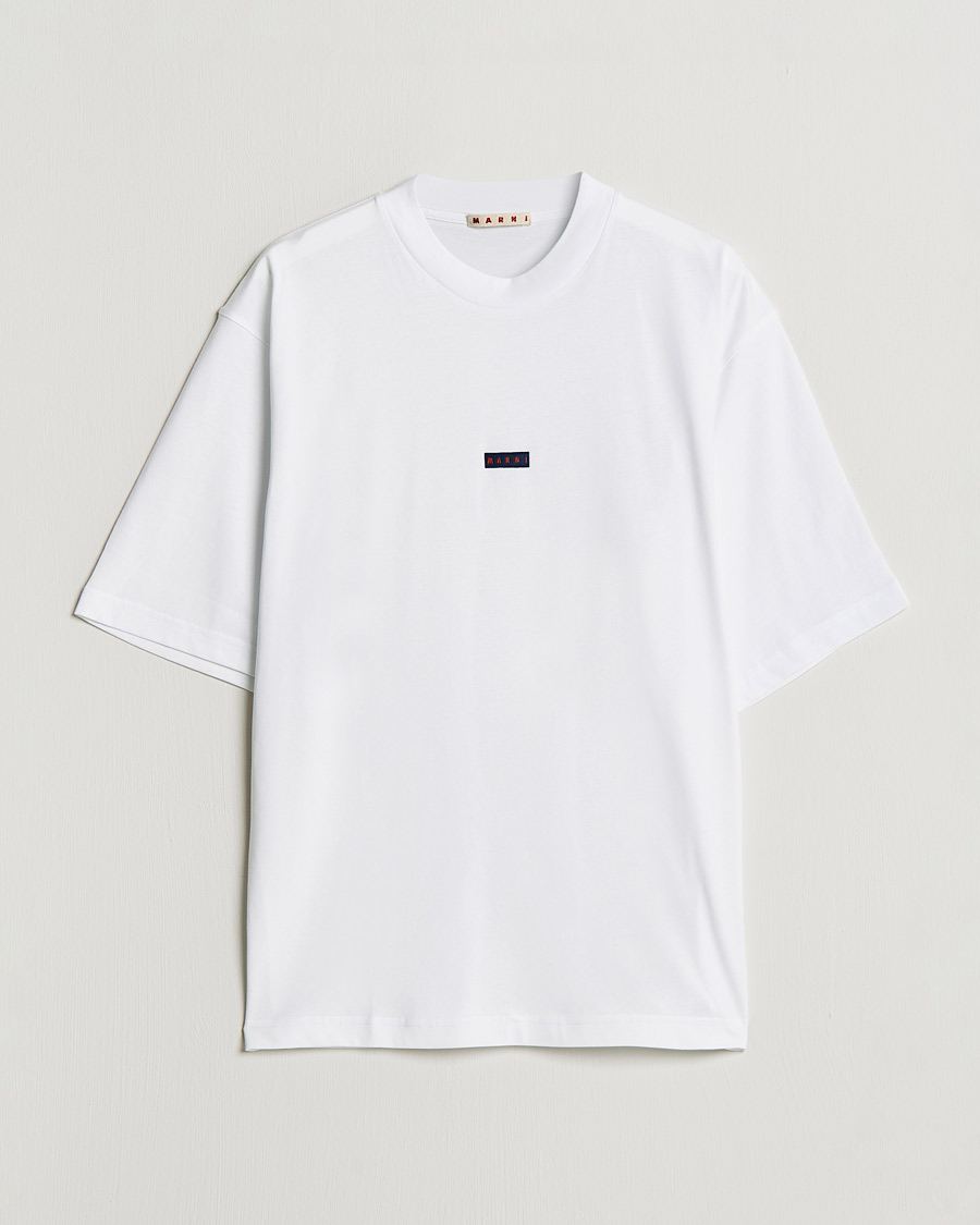 Mies | T-paidat | Marni | Logo Applied T-Shirt White