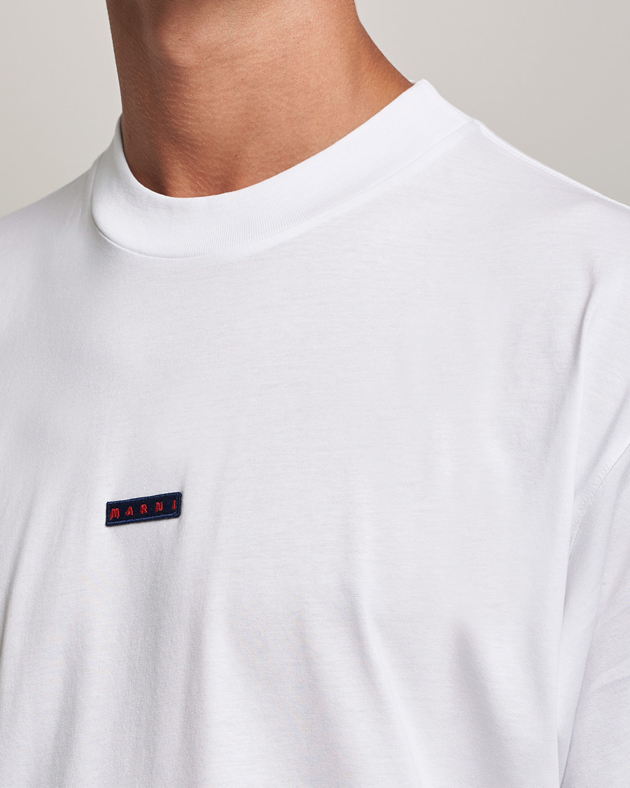 Mies | T-paidat | Marni | Logo Applied T-Shirt White