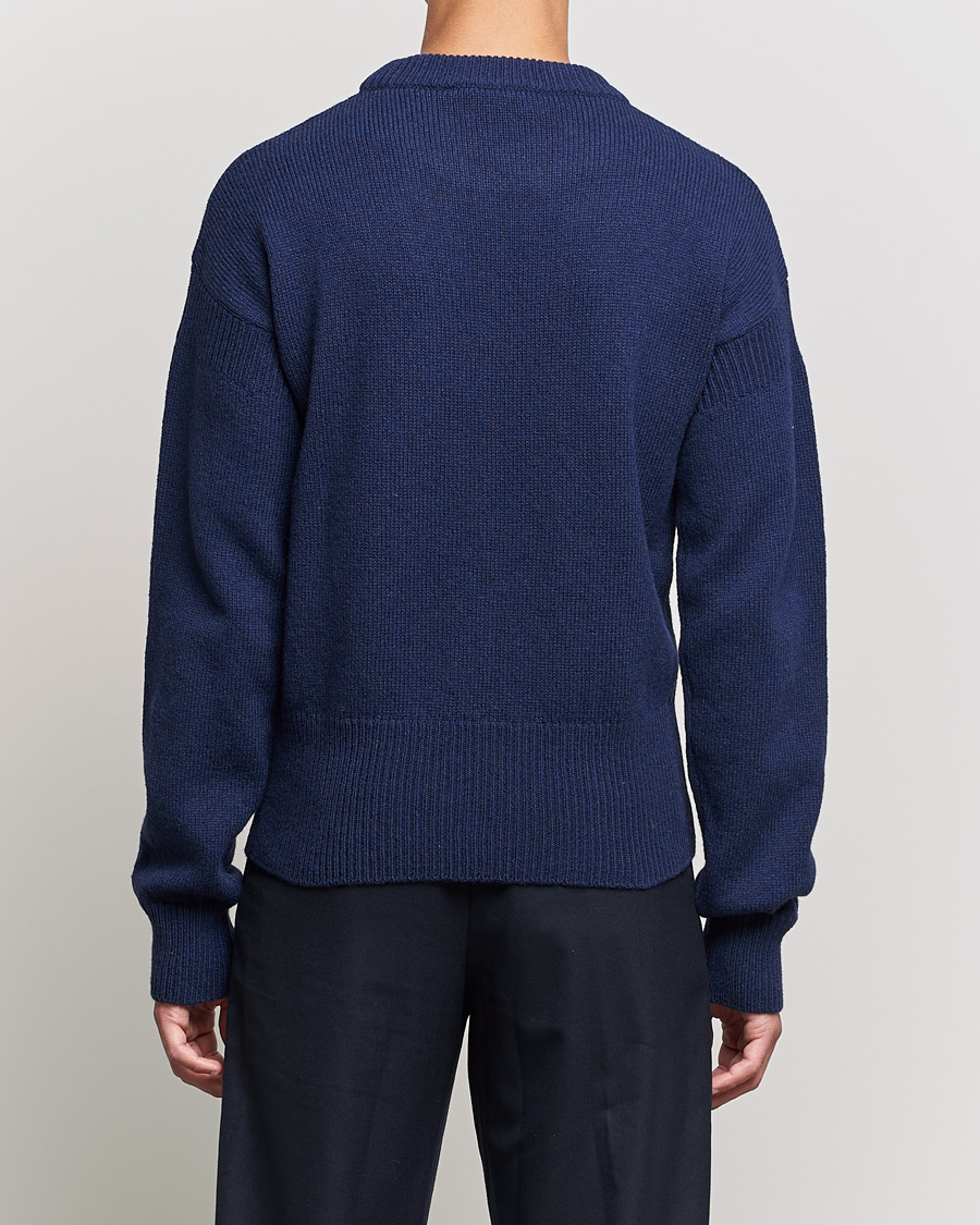 Mies | Puserot | Marni | Mohair Logo Sweater Navy