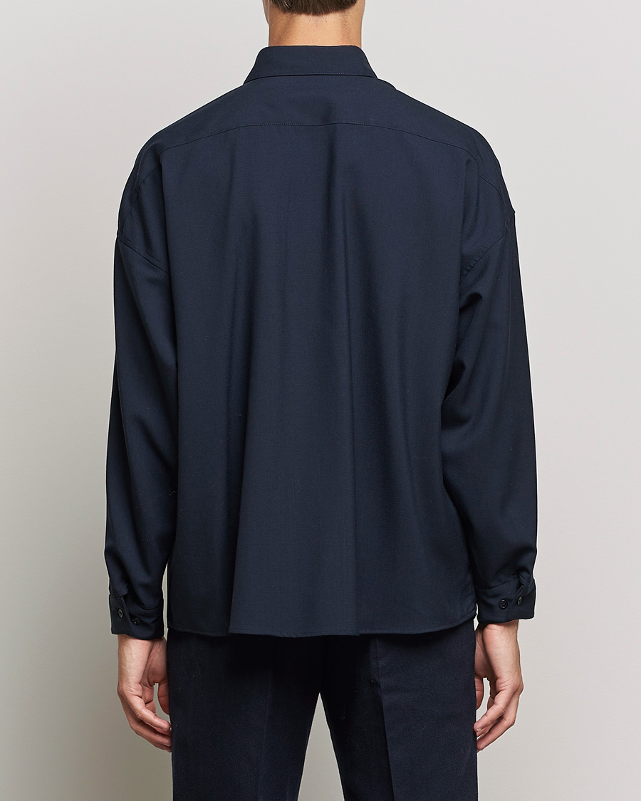 Mies | Kauluspaidat | Marni | Tropical Wool Oversize Shirt Blublack