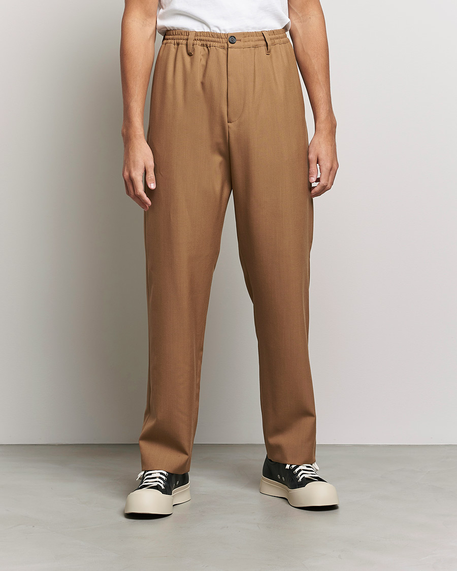 Mies | Housut | Marni | Tropical Wool Trousers Beige